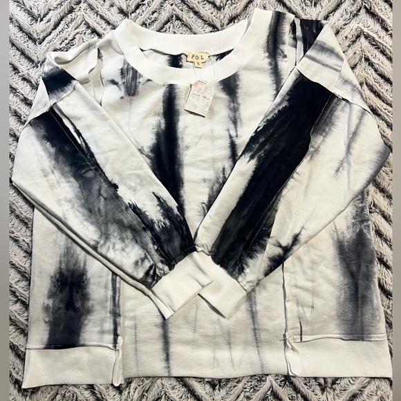 POL Slit shoulder Tie Dye Longsleeve - Picture 1 of 6
